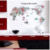 Worldmap Wall Sticker with Country Flag